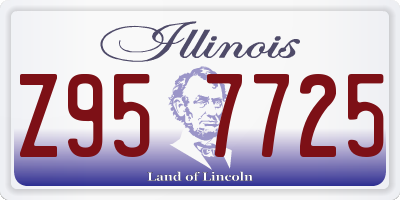 IL license plate Z957725
