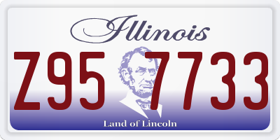 IL license plate Z957733
