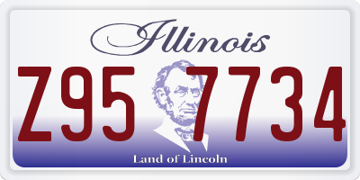 IL license plate Z957734