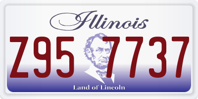 IL license plate Z957737