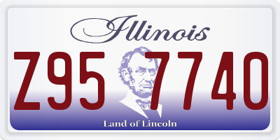 IL license plate Z957740