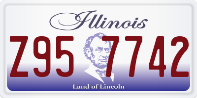 IL license plate Z957742