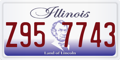 IL license plate Z957743