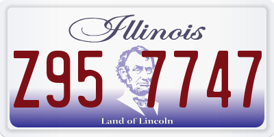 IL license plate Z957747