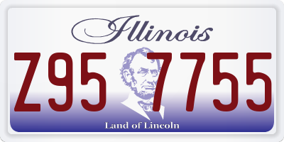 IL license plate Z957755
