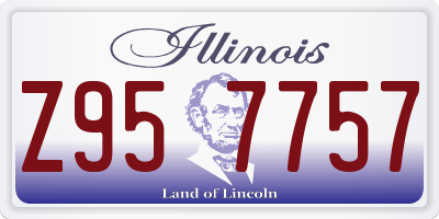 IL license plate Z957757