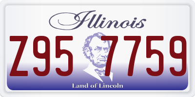 IL license plate Z957759