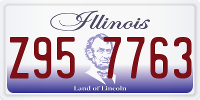 IL license plate Z957763