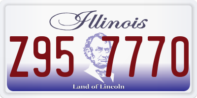 IL license plate Z957770