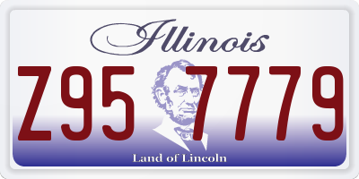 IL license plate Z957779
