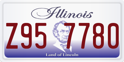 IL license plate Z957780