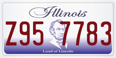IL license plate Z957783