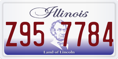 IL license plate Z957784