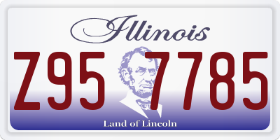 IL license plate Z957785