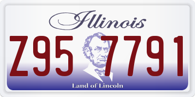 IL license plate Z957791