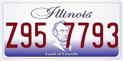IL license plate Z957793