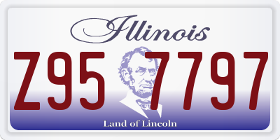 IL license plate Z957797