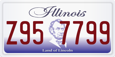 IL license plate Z957799