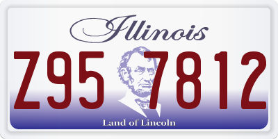 IL license plate Z957812