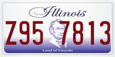 IL license plate Z957813