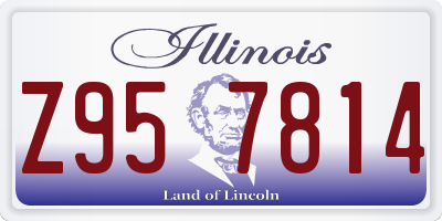 IL license plate Z957814