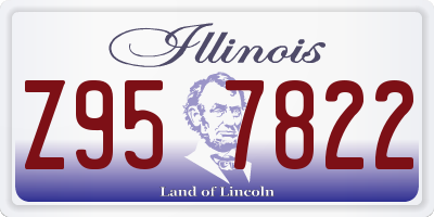 IL license plate Z957822
