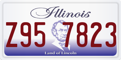 IL license plate Z957823