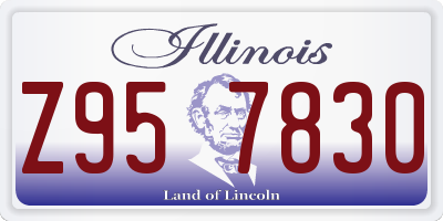 IL license plate Z957830