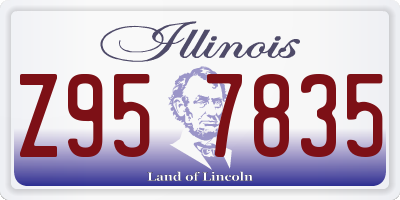 IL license plate Z957835