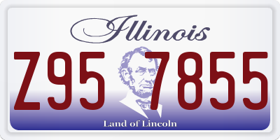 IL license plate Z957855