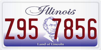 IL license plate Z957856