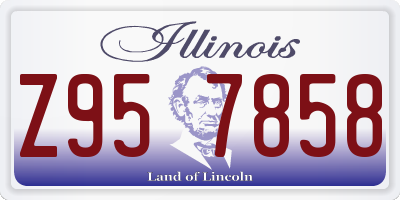 IL license plate Z957858
