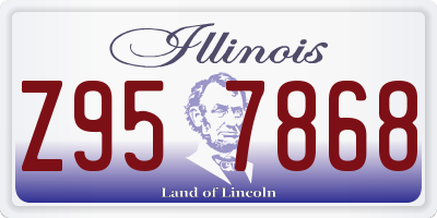 IL license plate Z957868
