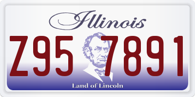 IL license plate Z957891