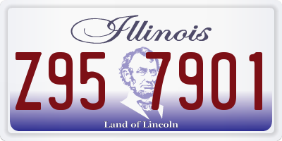 IL license plate Z957901