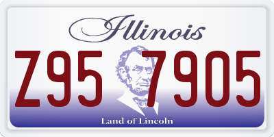IL license plate Z957905