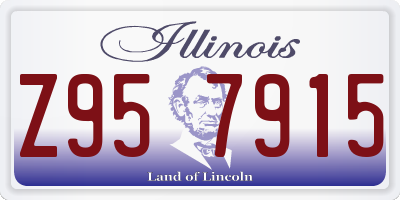 IL license plate Z957915