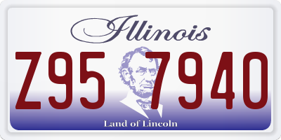IL license plate Z957940