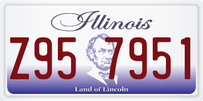 IL license plate Z957951