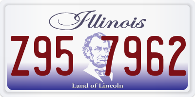 IL license plate Z957962