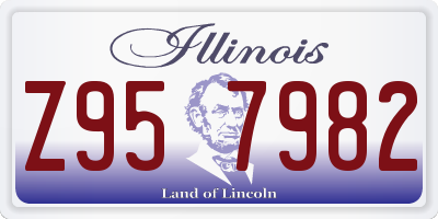 IL license plate Z957982