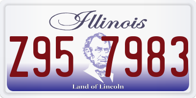 IL license plate Z957983