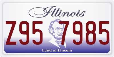 IL license plate Z957985