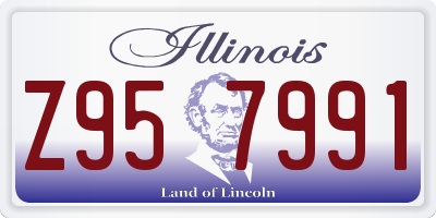 IL license plate Z957991