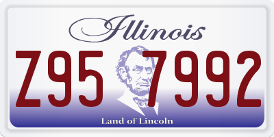 IL license plate Z957992