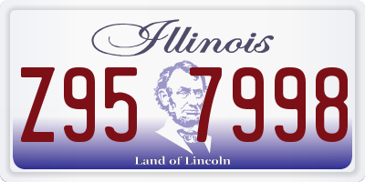 IL license plate Z957998