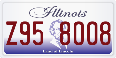 IL license plate Z958008