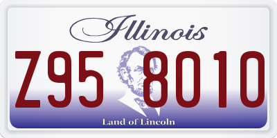 IL license plate Z958010