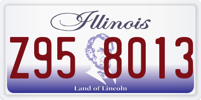 IL license plate Z958013