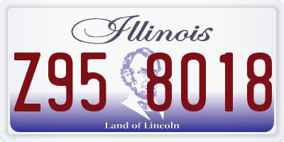 IL license plate Z958018
